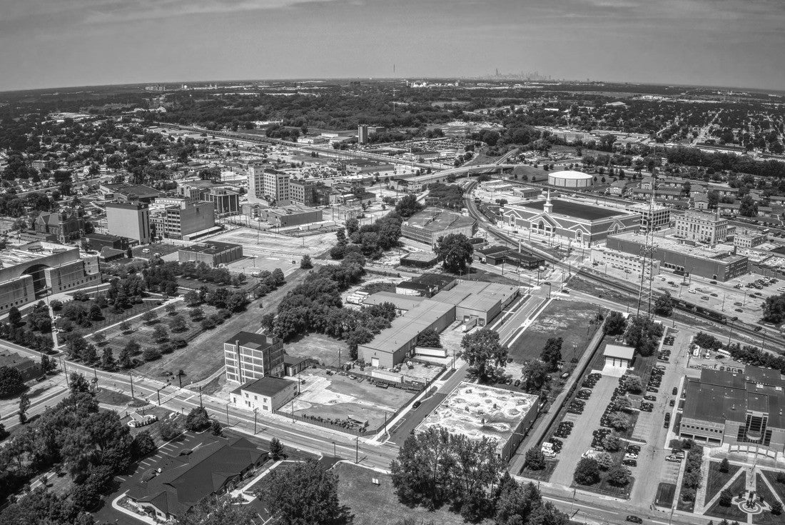 Hammond, Indiana during Summer 2000pc PuzzleBlack and White