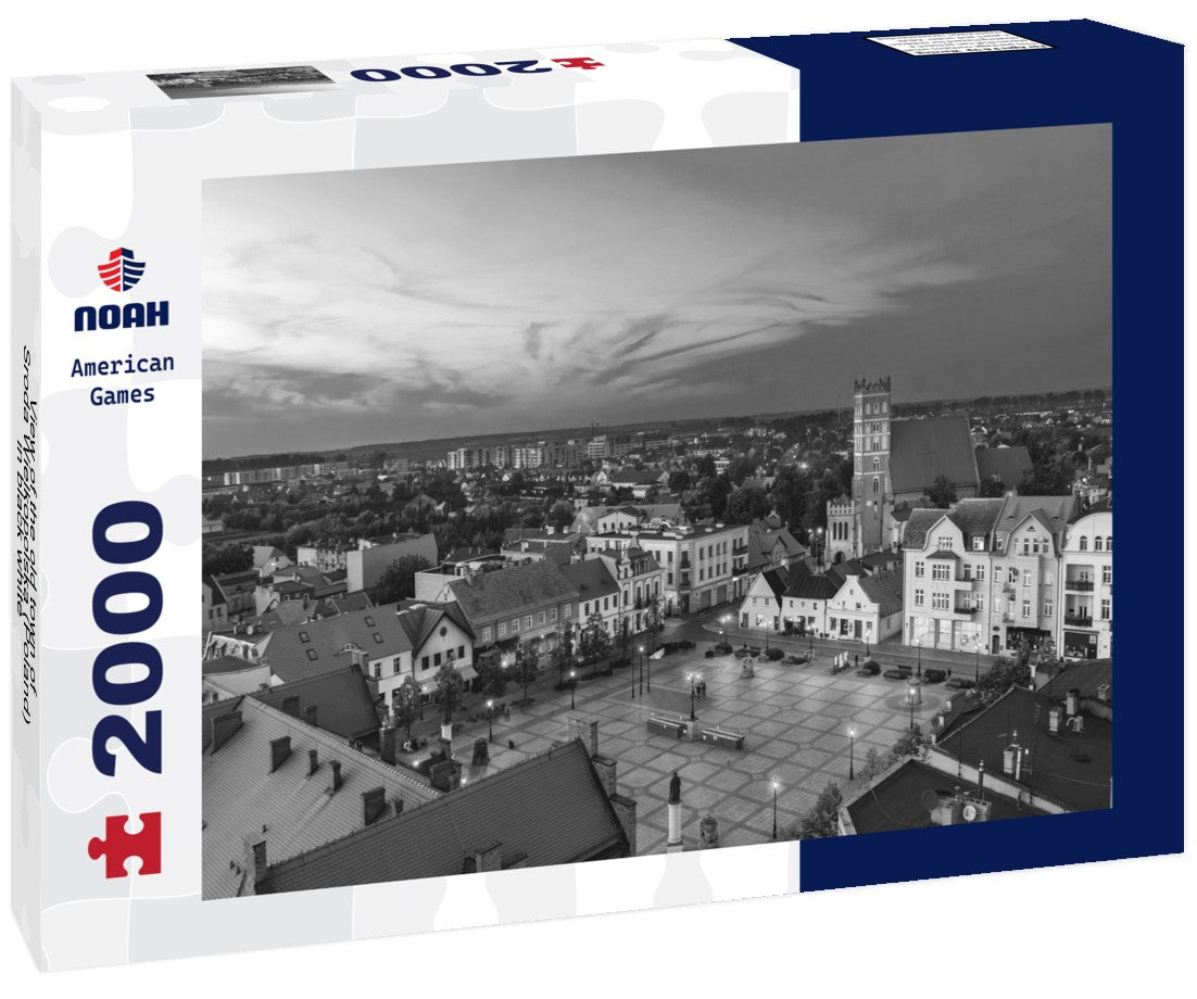 the old town of Sroda Wielkopolska (Poland) 2000pc PuzzleBlack and White