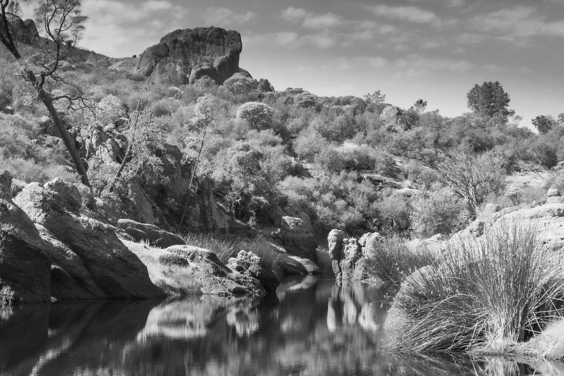 Summer hike in pinnacles national park, West Coast, California 2000pc PuzzleBlack and White