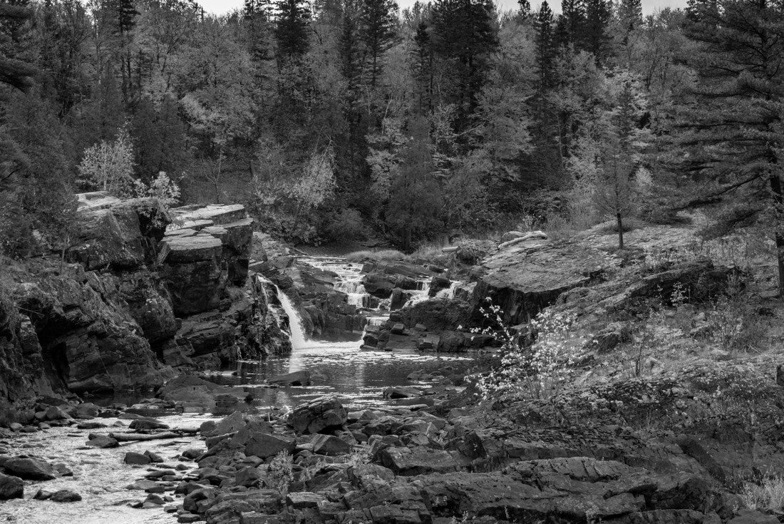 Beautiful fall landscape in Jay Cooke State Park in the fall season 2000pc PuzzleBlack and White