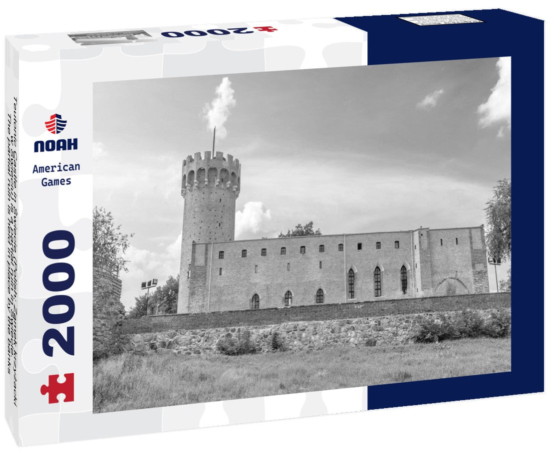 Teutonic Castle in Swiecie (Polish: Zamek krzyzacki w Swieciu) is a partial ruin in Swiecie. The partial ruin is held in place by the banks of the Vistula and Wda rivers 2000pc PuzzleBlack and White