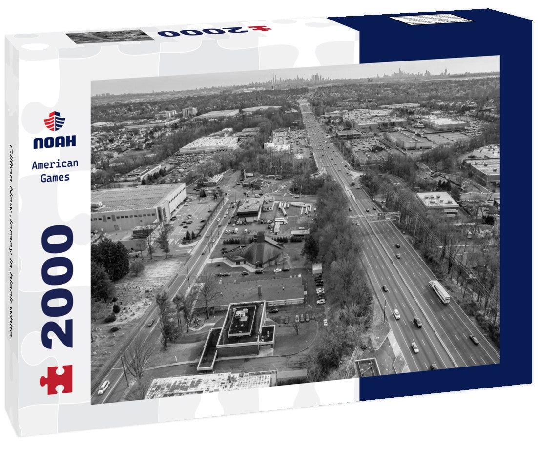 Clifton New Jersey 2000pc PuzzleBlack and White