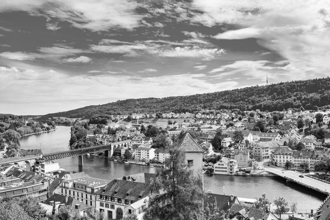 A view of Schaffhausen, Switzerland 2000pc PuzzleBlack and White