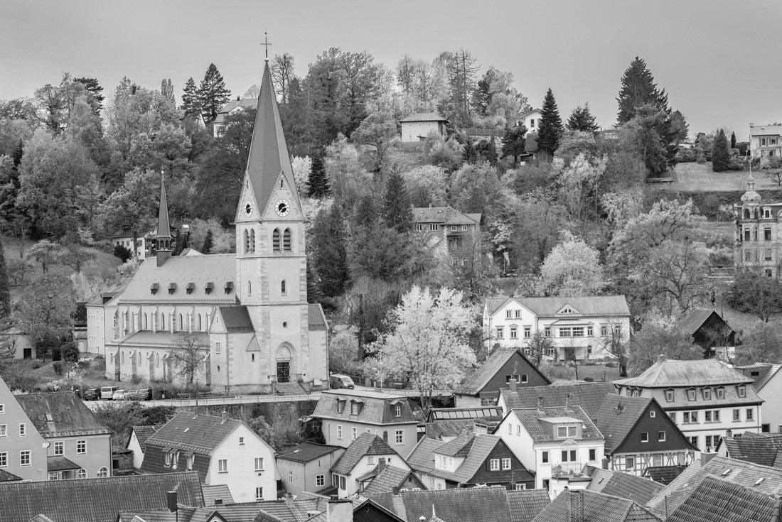 the city of Kulmbach in Germany 2000pc PuzzleBlack and White