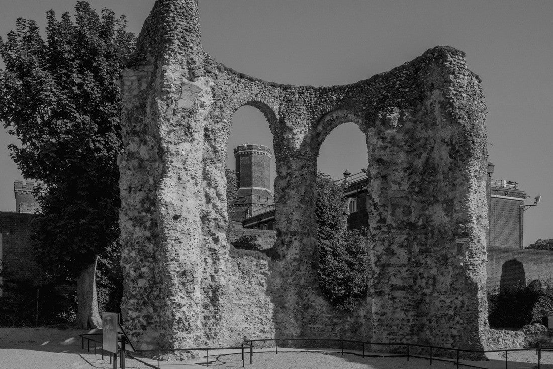 Reading Abbey Ruins in town centre of Reading, United Kingdom 2000pc PuzzleBlack and White