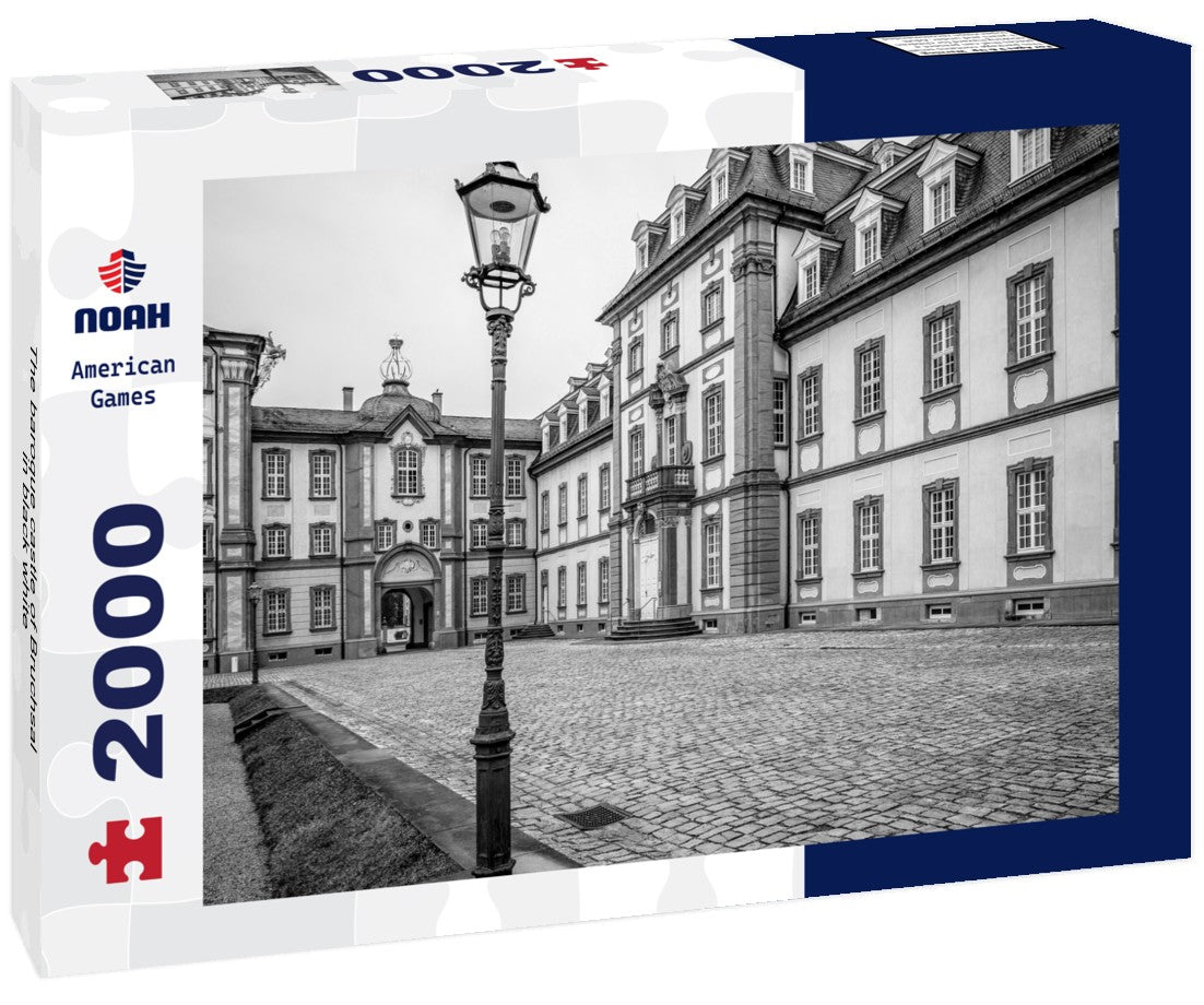 The baroque castle of Bruchsal 2000pc PuzzleBlack and White