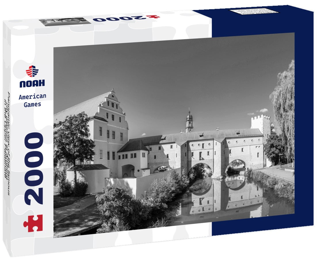 the famous city glasses in Amberg in the Upper Palatinate 2000pc PuzzleBlack and White