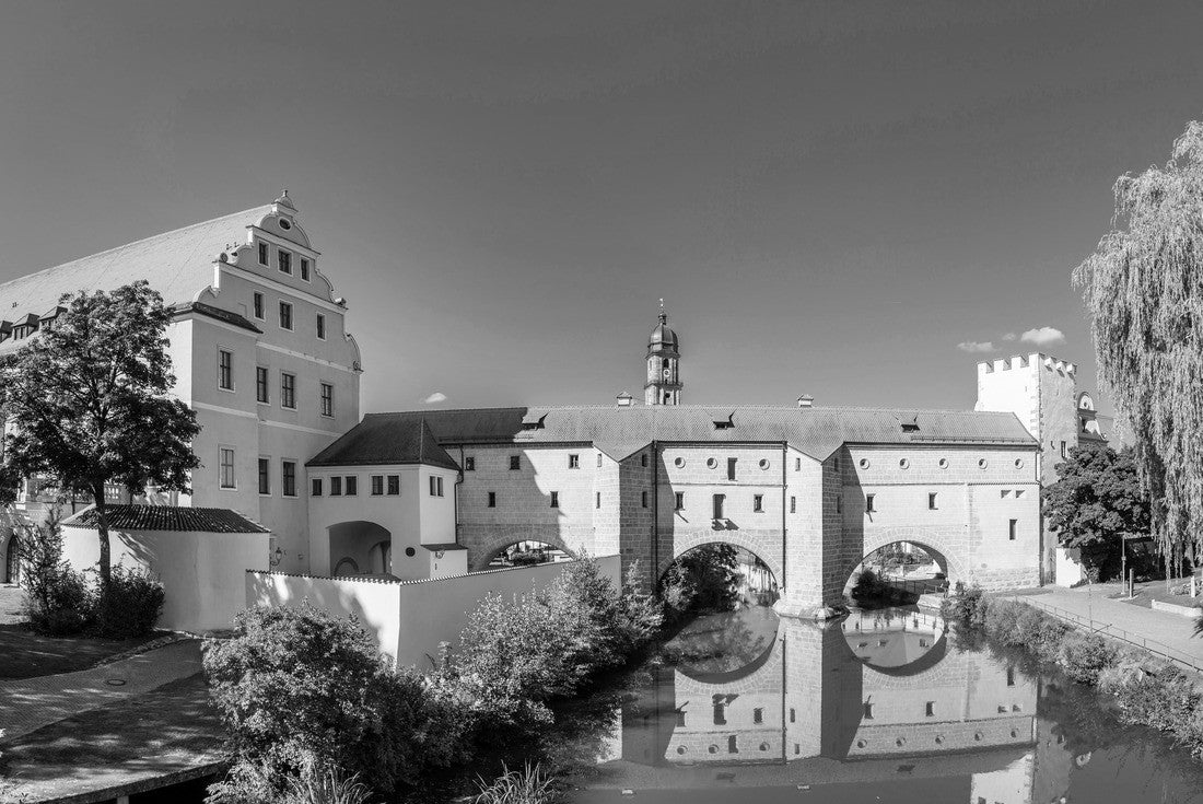 the famous city glasses in Amberg in the Upper Palatinate 2000pc PuzzleBlack and White
