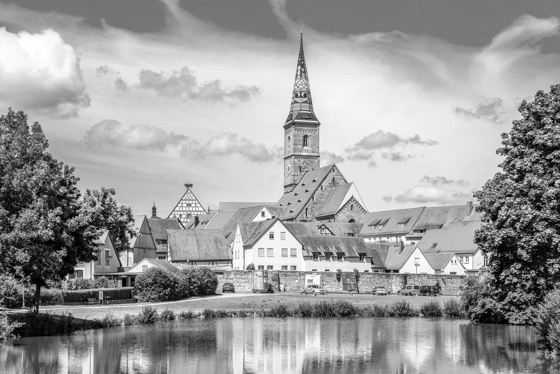 Wolframs-Eschenbach, Bavaria, Germany 2000pc PuzzleBlack and White