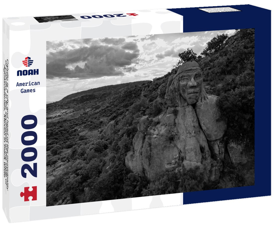 Calvillo is a city and head of the municipality of Calvillo, in the southwest of the state of Aguascalientes, Mexico 2000pc PuzzleBlack and White