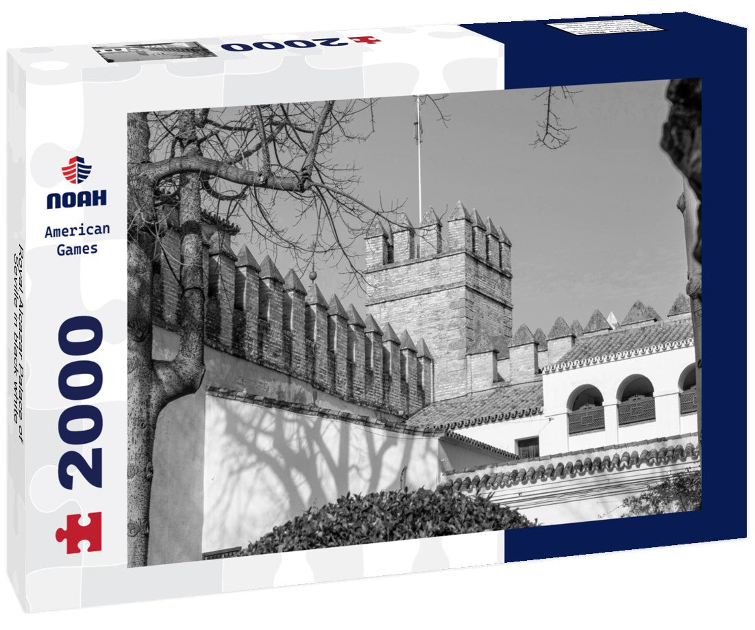Royal Alcazar Palace of Seville 2000pc PuzzleBlack and White