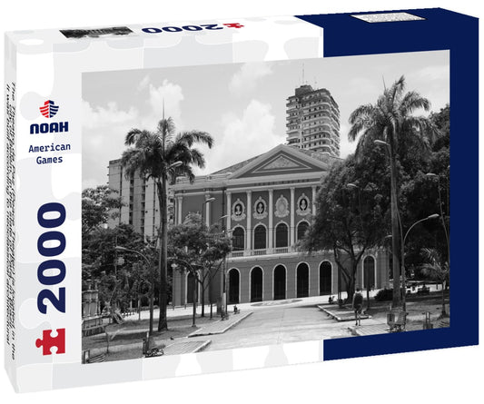 Noah Jigsaw Puzzle The Theatro da Paz (Peace Theater) is located in the city of Belém, in the state of Pará, in Brazil. It was built according to neoclassical architectural lines, in the golden age of rubber in the Amazon in black white 2000 pieces