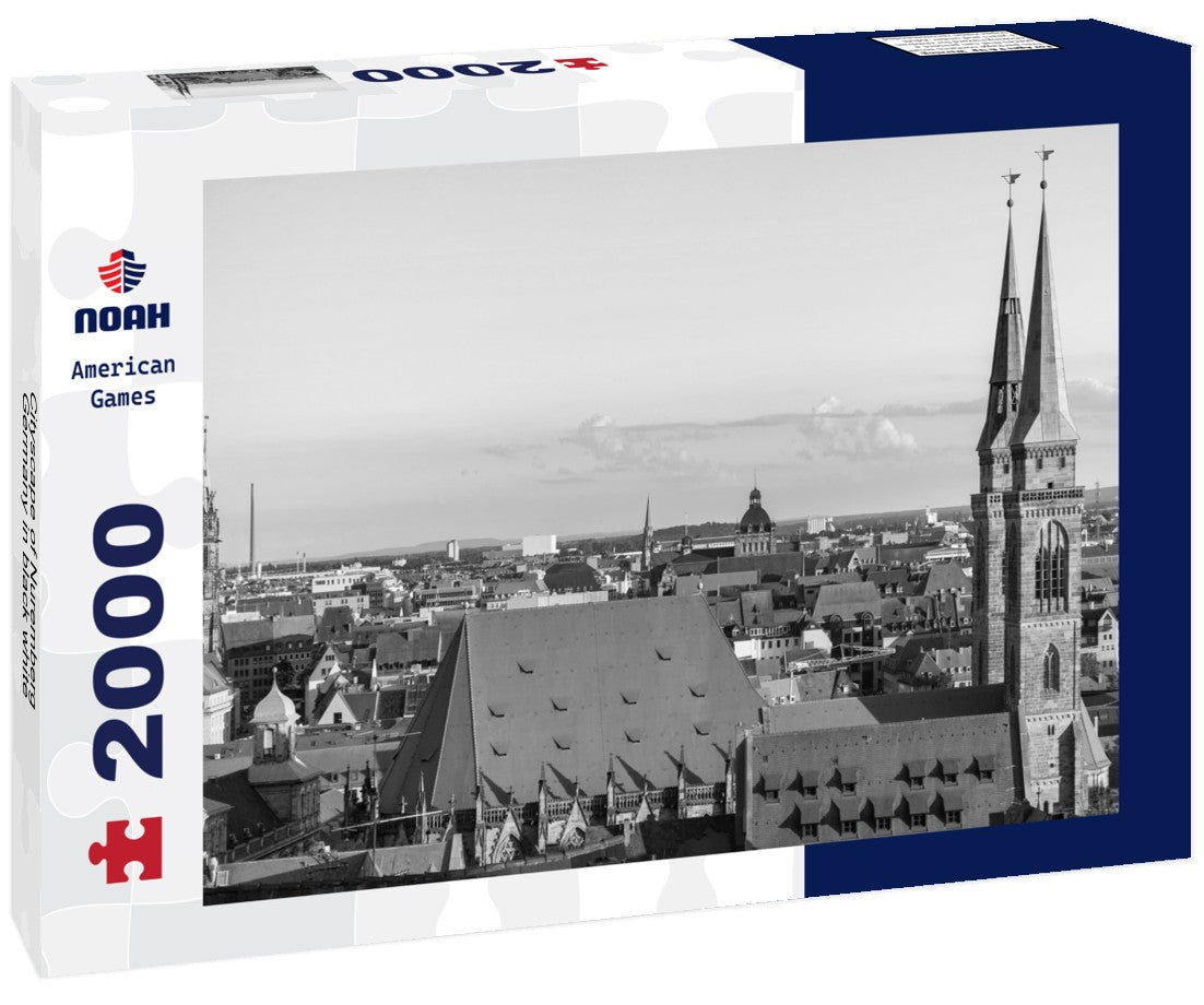 Cityscape of Nuremberg, Germany 2000pc PuzzleBlack and White