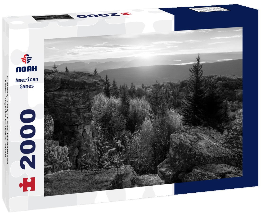 Sunrise, Dolly Sods Wilderness, West Virginia 2000pc PuzzleBlack and White