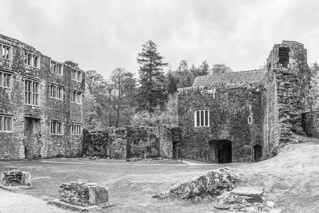 Berry Pomeroy Castle, Totnes Devon, England 2000pc PuzzleBlack and White
