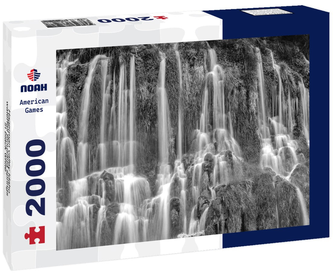 Noah Jigsaw Puzzle Hagerman valley Idaho waterfall thousand springs in black white 2000 pieces