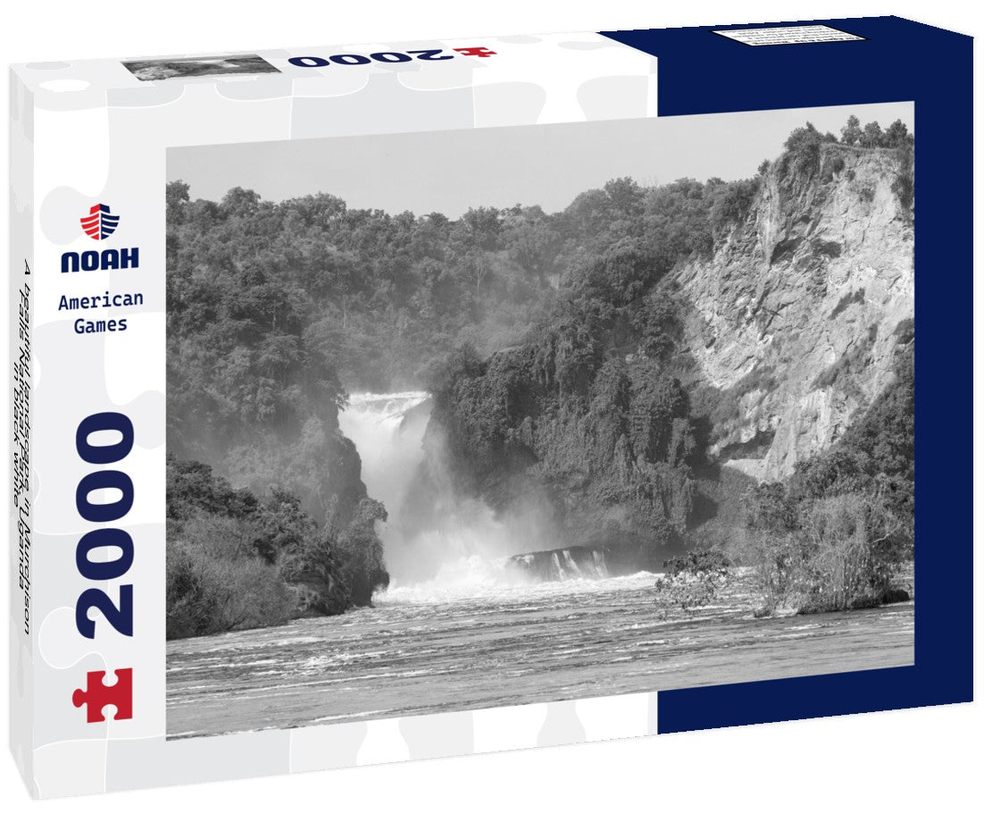 A beautiful landscape in Murchison Falls National Park, Uganda 2000pc PuzzleBlack and White