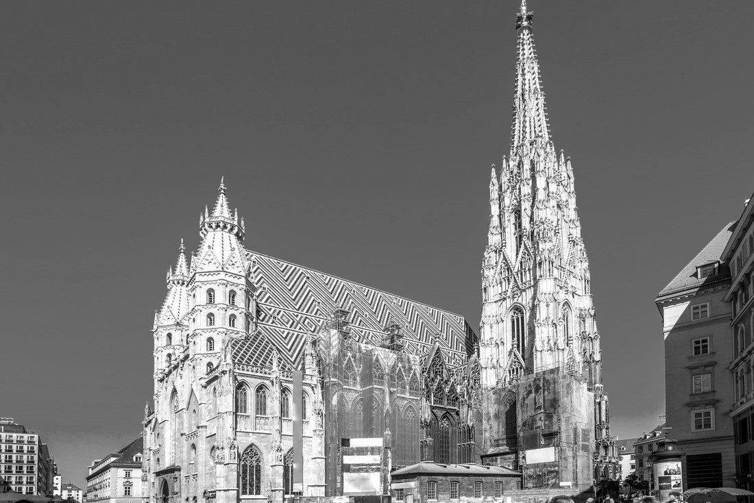 Vienna, Stephansdom, Austria 2000pc PuzzleBlack and White