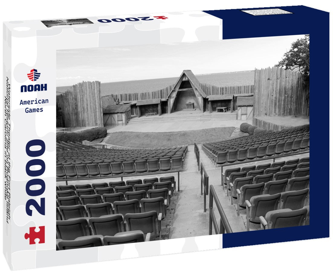 Waterside Theater at the Fort Raleigh National Historic Site on Roanoke Island, North Carolina 2000pc PuzzleBlack and White