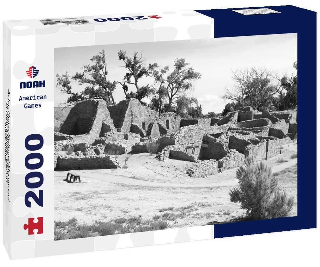Aztec Ruins National Monument in New Mexico, USA 2000pc PuzzleBlack and White