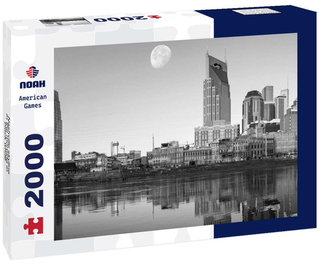 Nashville skyline in the morning 2000pc PuzzleBlack and White