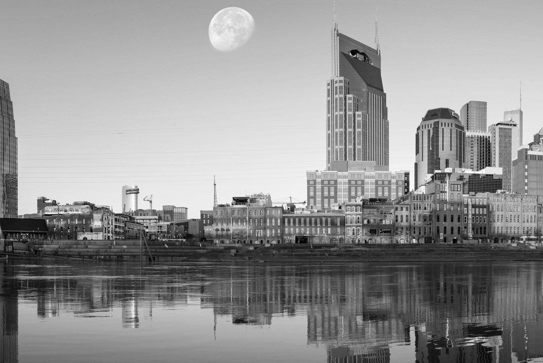 Nashville skyline in the morning 2000pc PuzzleBlack and White