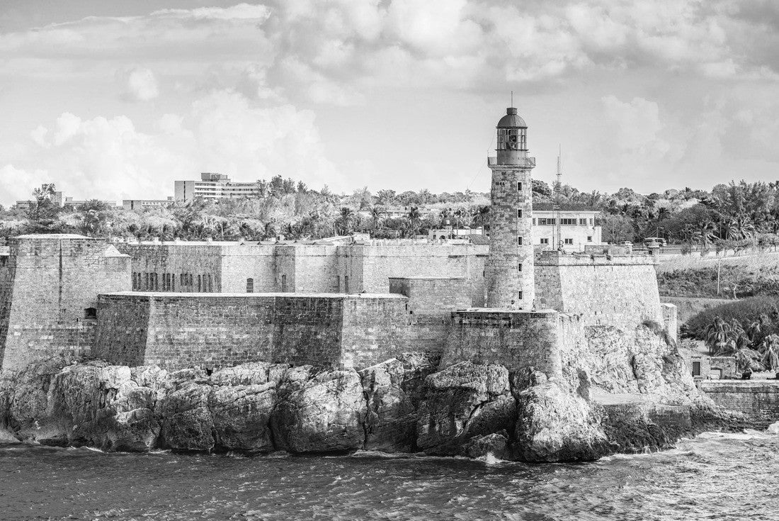 Havana, Cuba lighthouse of La Cabana Fort 2000pc PuzzleBlack and White