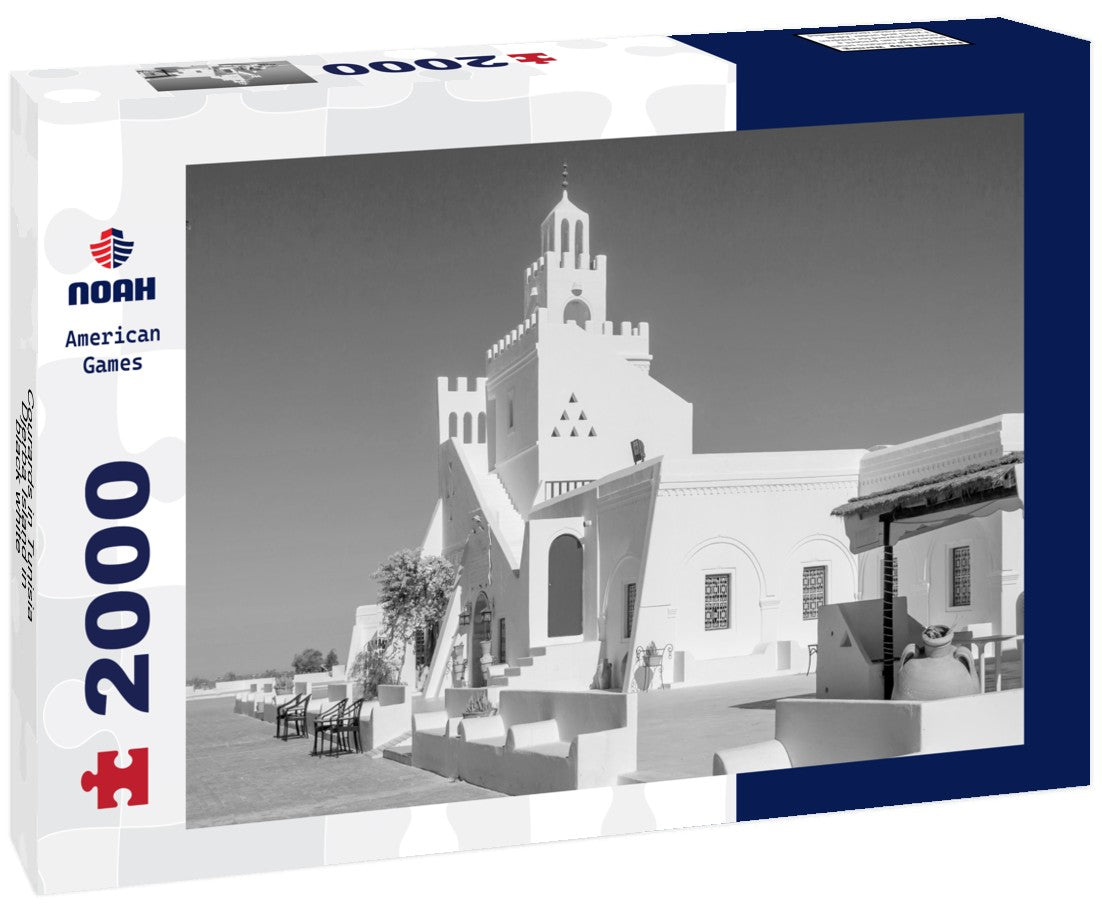Noah Jigsaw Puzzle Courards in Tunisia, Djerba Island in black white 2000 pieces