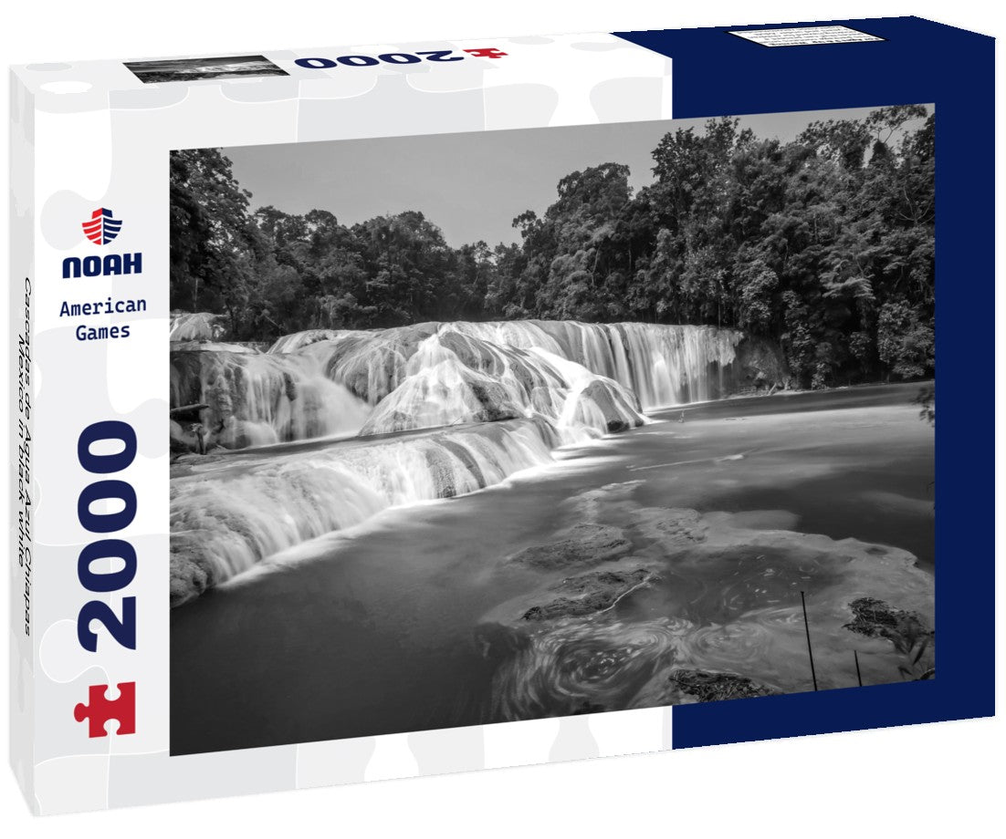 Cascadas de Agua Azul Chiapas Mexico 2000pc PuzzleBlack and White