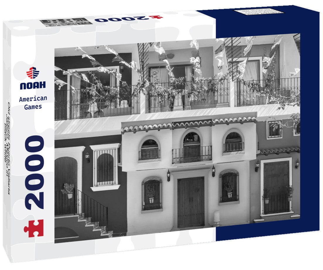 Old streets Puerto Vallarta, Jalisco, Mexico 2000pc PuzzleBlack and White