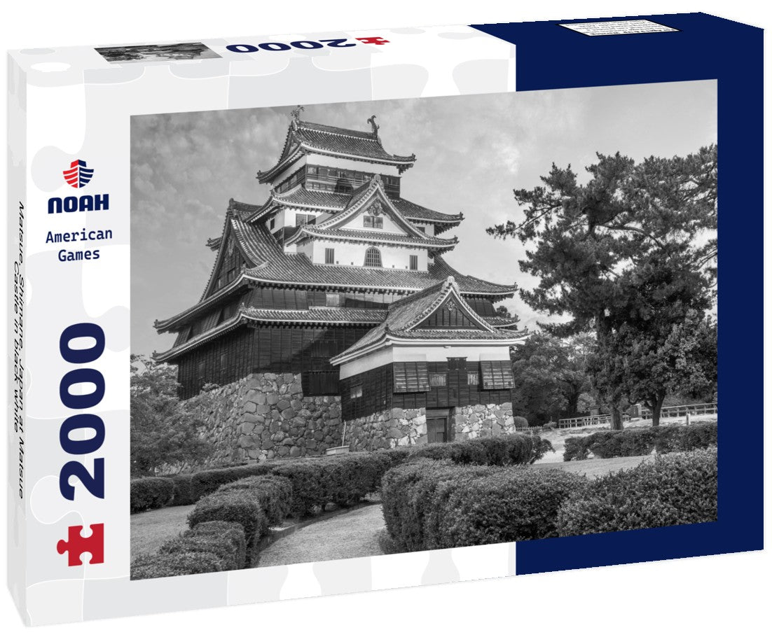 Matsue, Shimane, Japan at Matsue Castle 2000pc PuzzleBlack and White