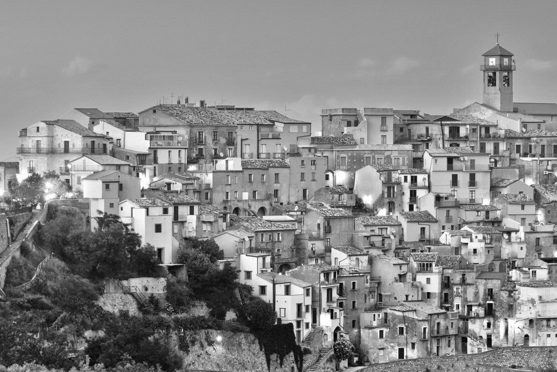 The village of Badolato in the province of Catanzaro, Calabria, Italy 2000pc PuzzleBlack and White