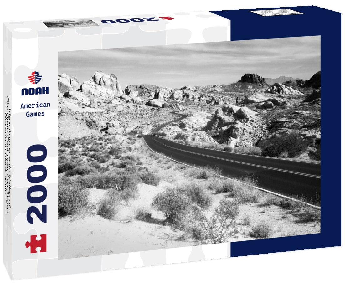 scenic Valley of Fire State Park near Las Vegas, Nevada 2000pc PuzzleBlack and White