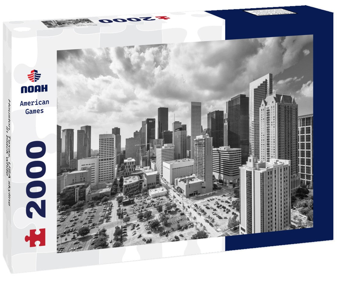 Houston, Texas, USA skyline 2000pc PuzzleBlack and White