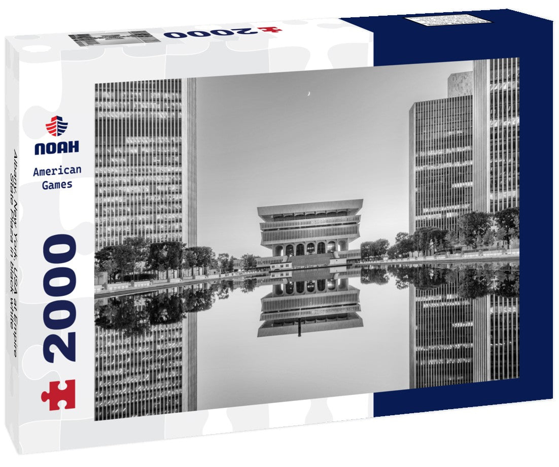 Albany, New York, USA at Empire State Plaza 2000pc PuzzleBlack and White