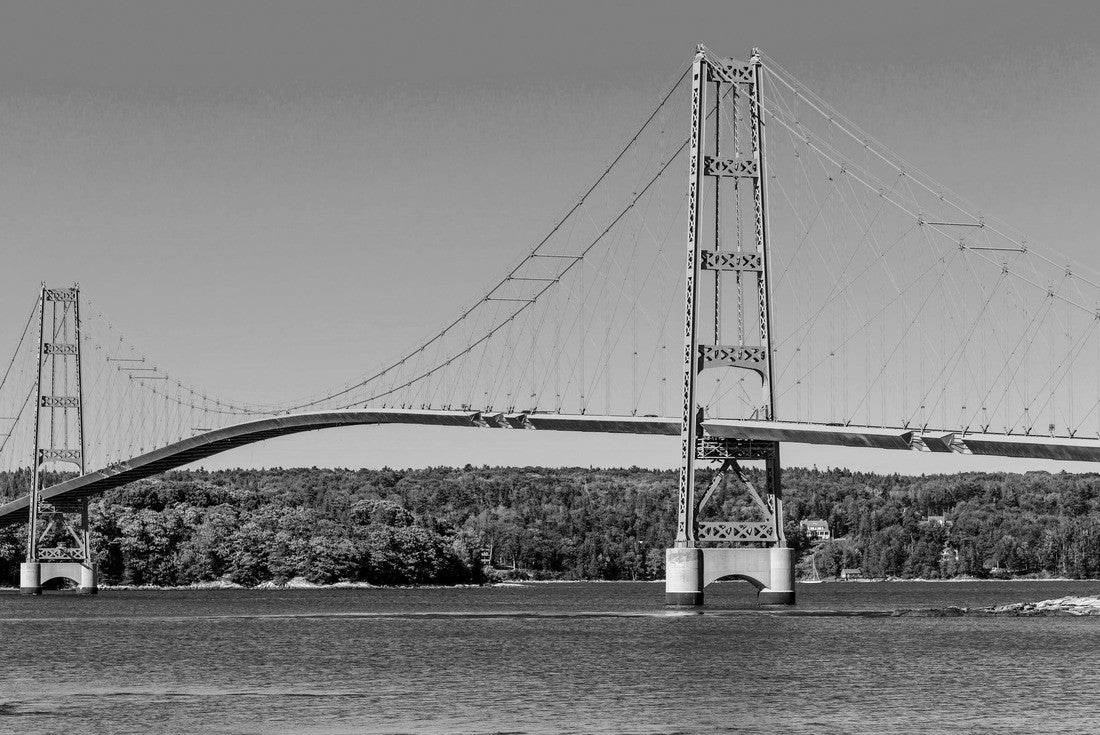 Deer Isle Maine Suspension Bridge 2000pc PuzzleBlack and White