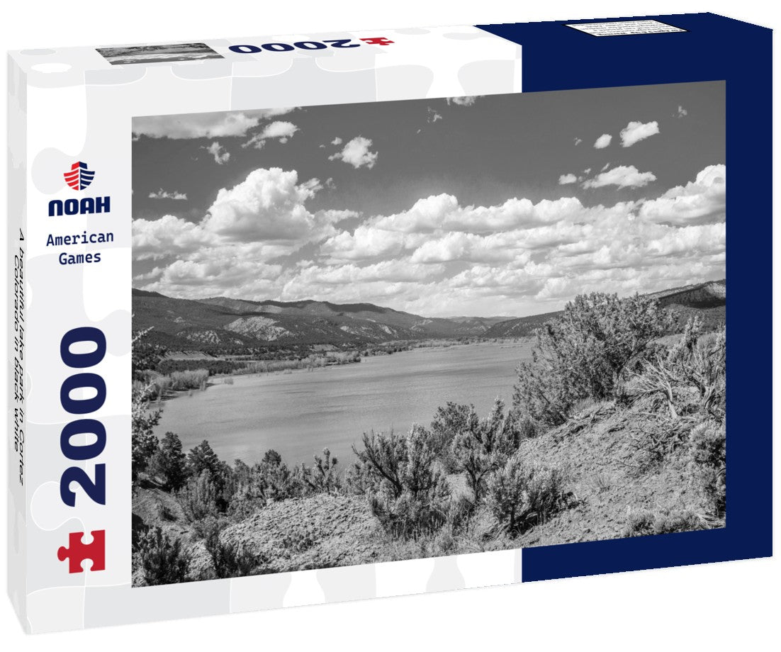 Noah Jigsaw Puzzle A beautiful lake park in Cortez, Colorado in black white 2000 pieces