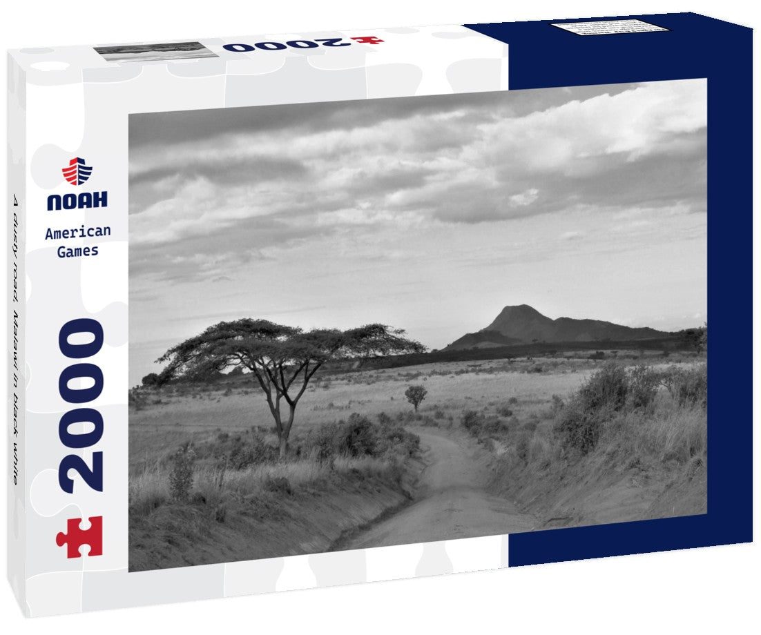 A dusty road, Malawi 2000pc PuzzleBlack and White