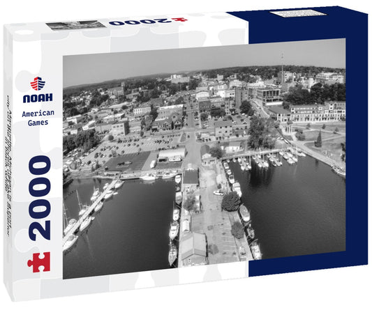 Noah Jigsaw Puzzle Marquette, Michigan is a port city on the shores of Lake Superior in black white 2000 pieces