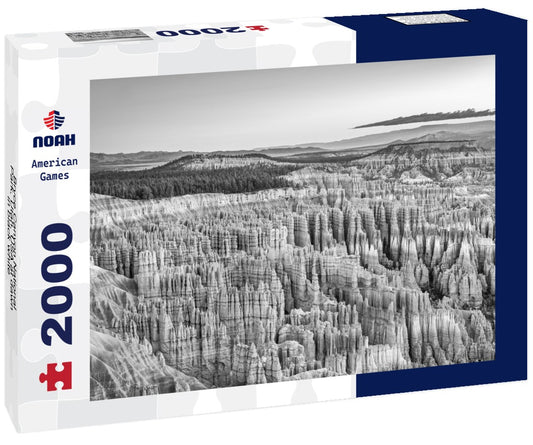 Noah Jigsaw Puzzle Bryce Canyon National Park, Utah, USA at dawn in black white 2000 pieces