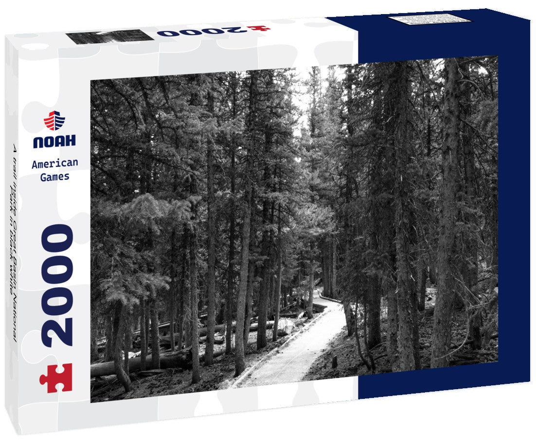 A trail inside Great Basin National Park 2000pc PuzzleBlack and White