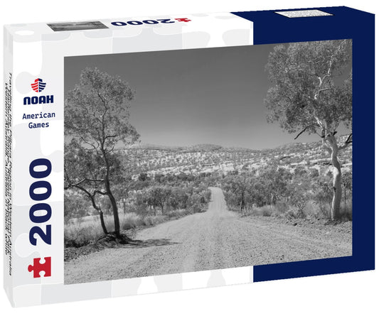 Noah Jigsaw Puzzle Travelling the Pilbara Region in Western Australia, Hamersley Range, Karijini National Park, Western Australia, Australia in black white 2000 pieces