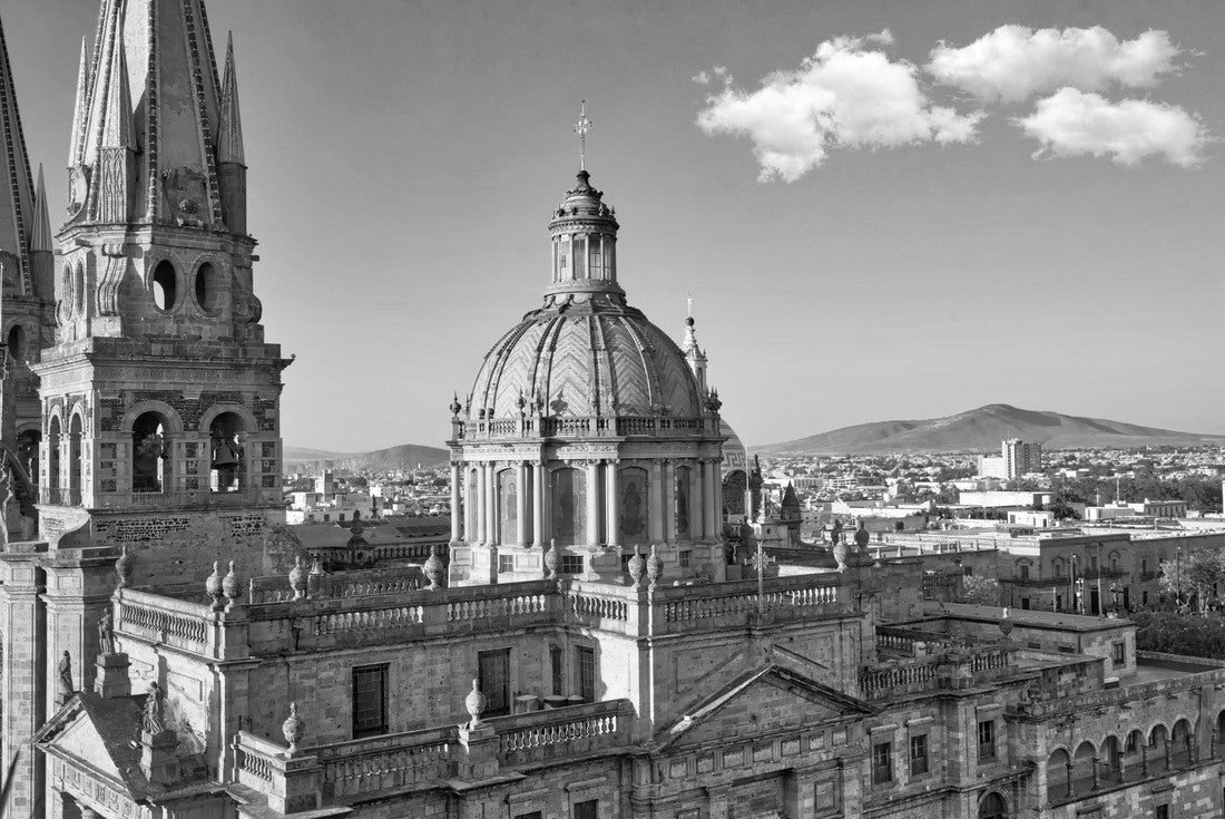 Guadalajara Cathedral (Cathedral of Our Lady of Grace), Mexico 2000pc PuzzleBlack and White