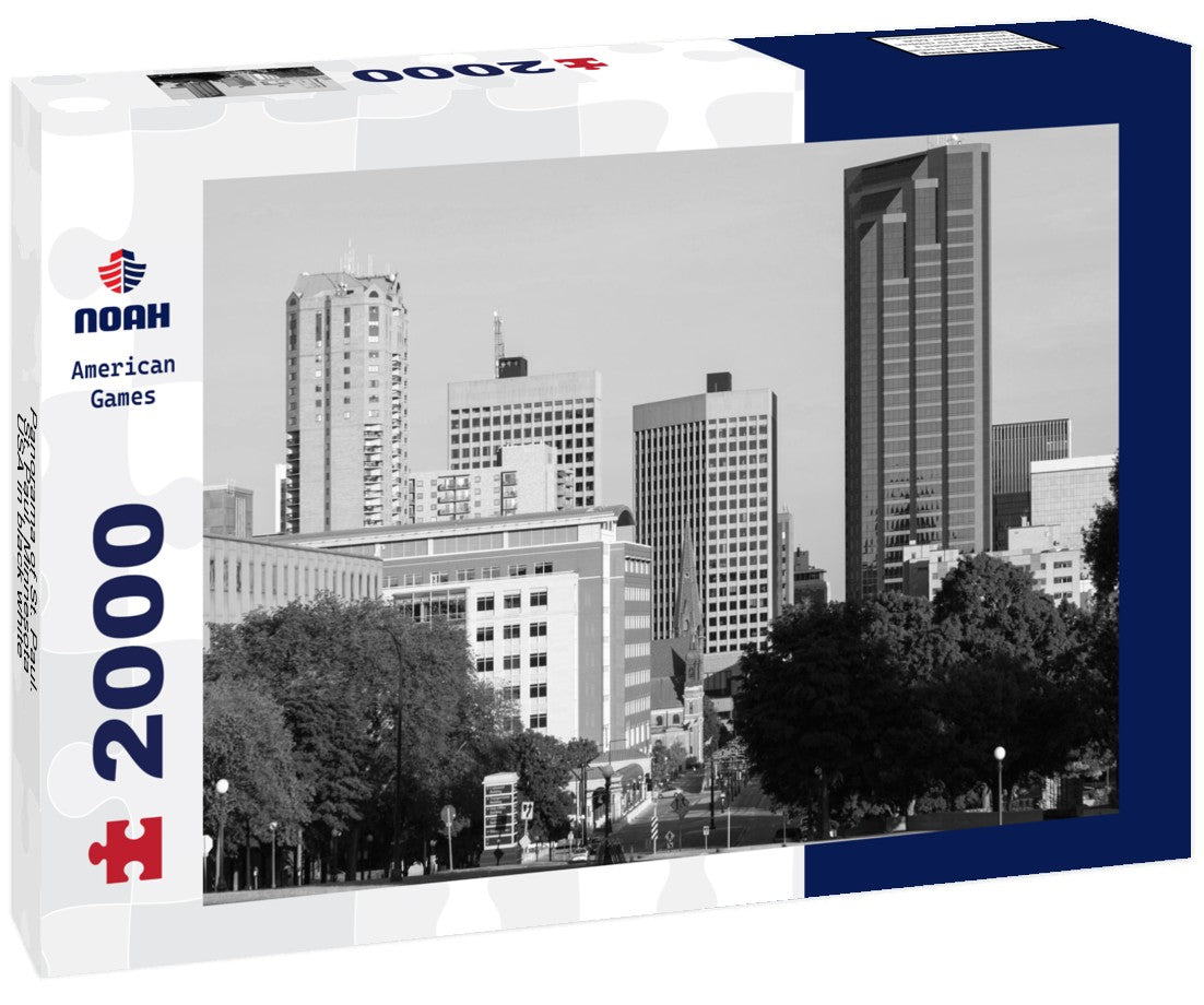 St. Paul. St. Paul, Minnesota, USA 2000pc PuzzleBlack and White