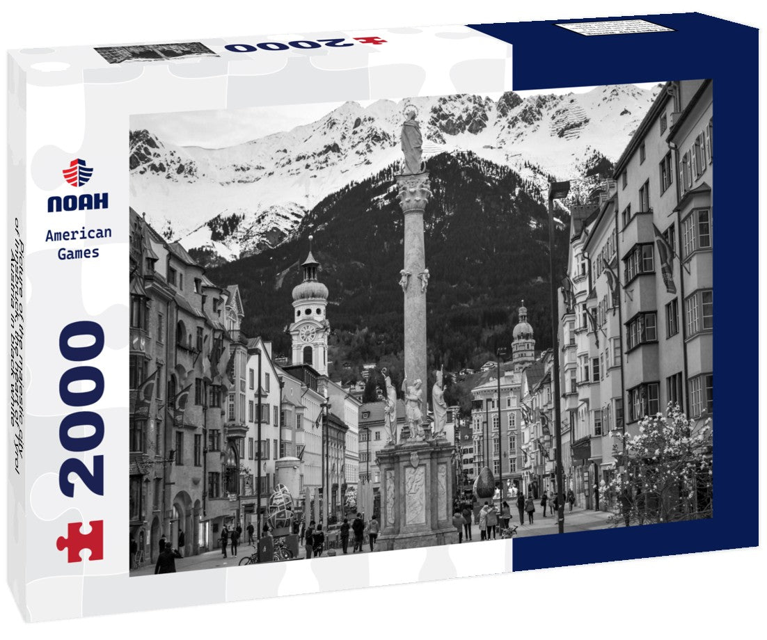Picture of the majestic city of Innsbruck, the heart of Tyrol-Austria 2000pc PuzzleBlack and White