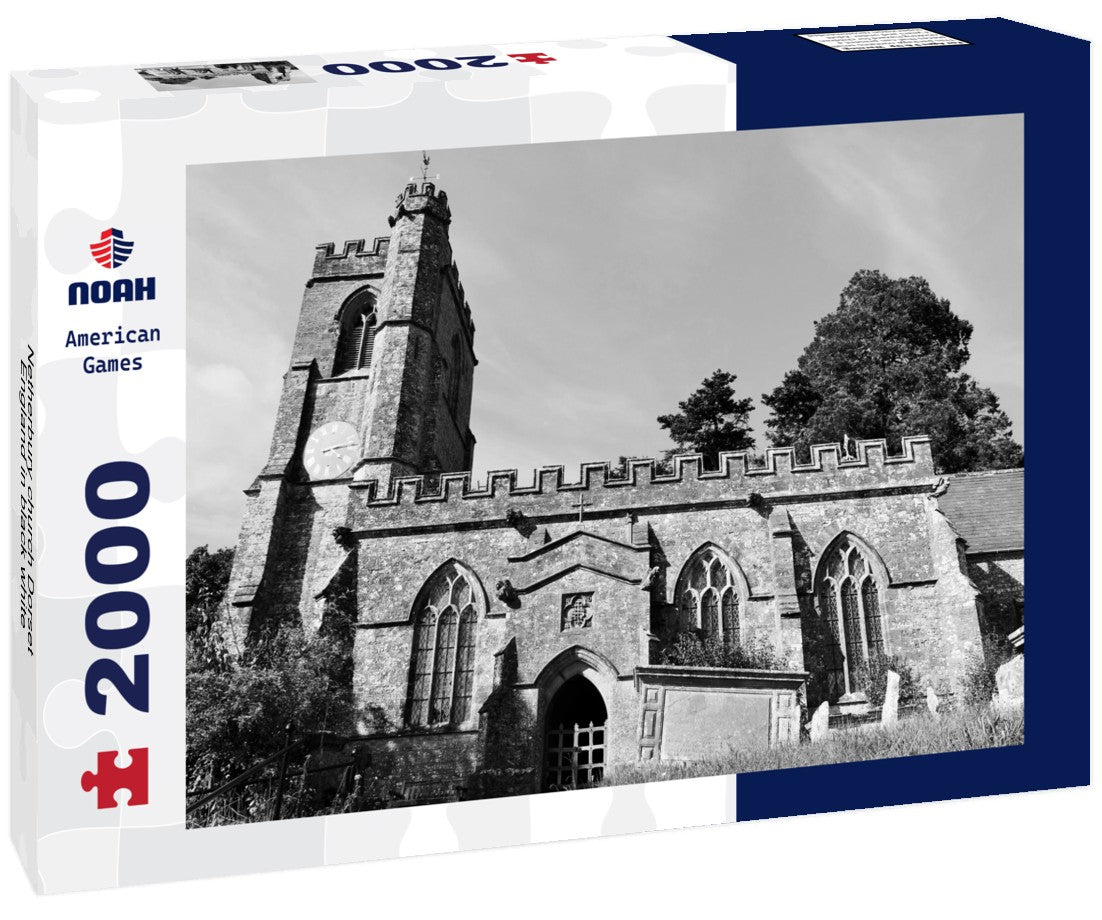 Netherbury church Dorset England 2000pc PuzzleBlack and White