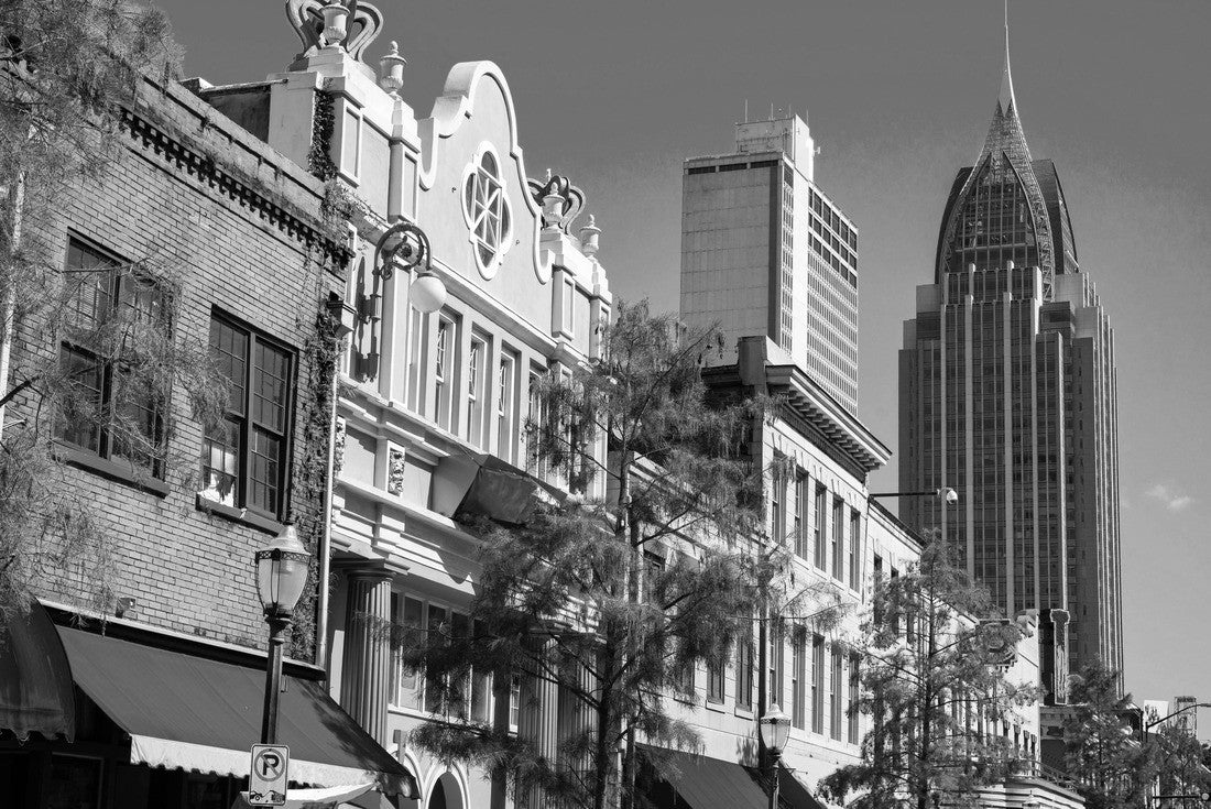 Mobile is the county seat of Mobile County, Alabama, United States 2000pc PuzzleBlack and White