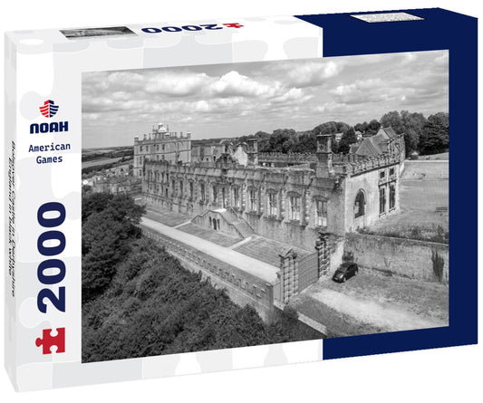 Noah Jigsaw Puzzle Bolsover Castle in Derbyshire England in black white 2000 pieces