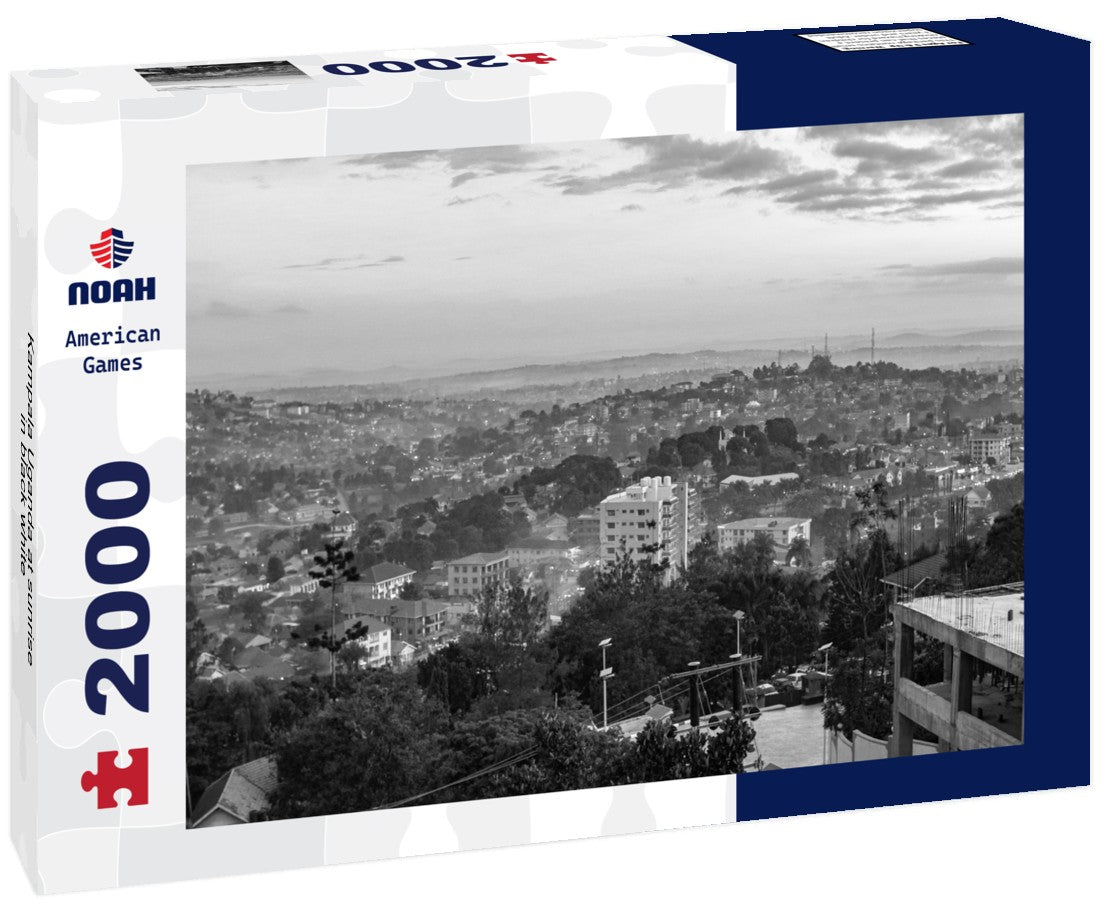 Kampala Uganda at sunrise 2000pc PuzzleBlack and White