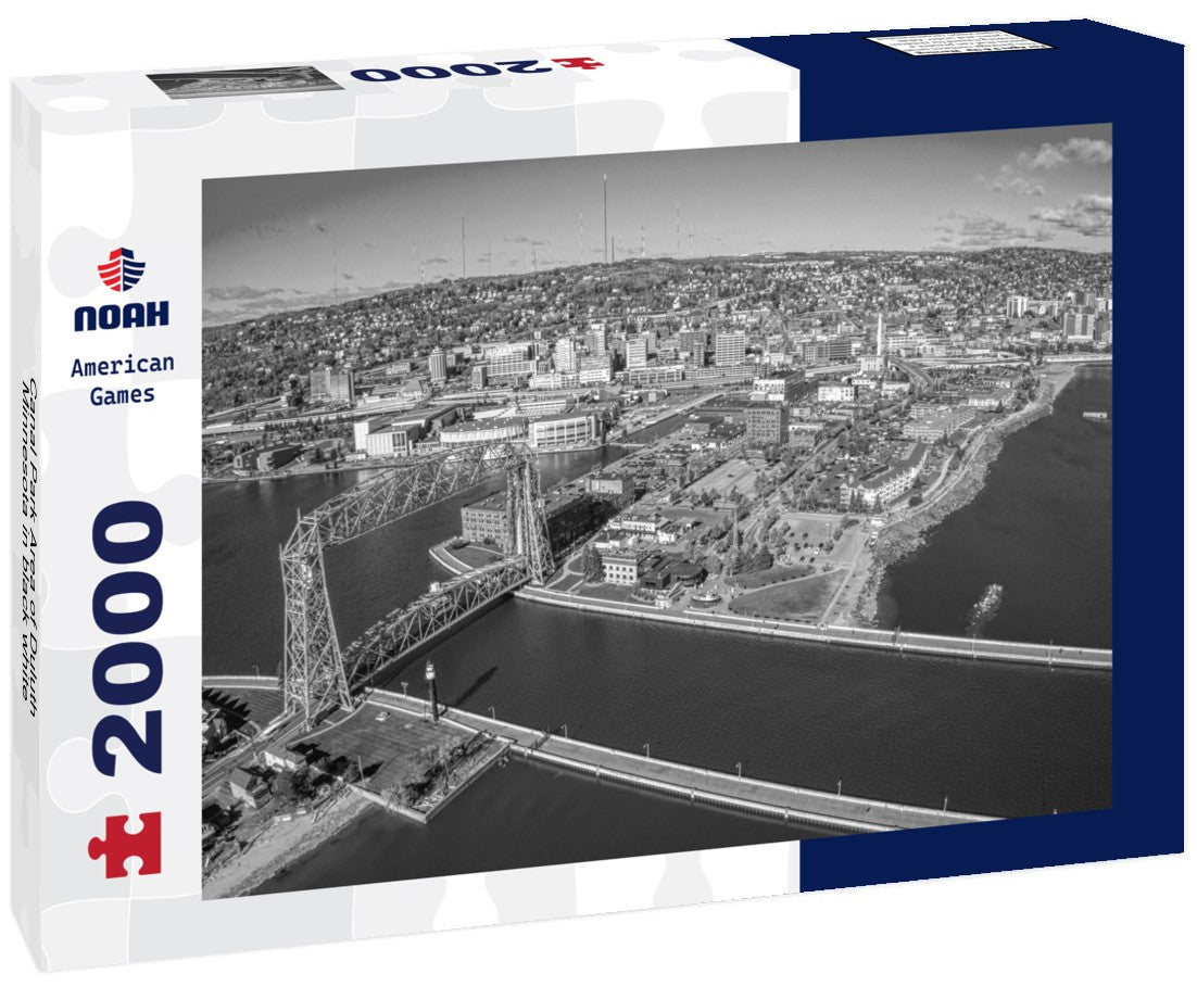 Canal Park Area of Duluth, Minnesota 2000pc PuzzleBlack and White
